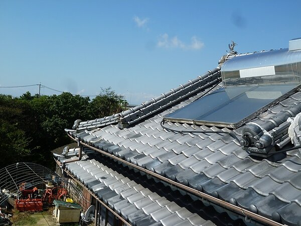 玉名市大浜にて地震被害の屋根修理　　太洋瓦総工の画像