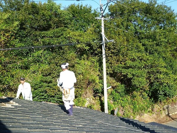 荒尾市原万田において、屋根リフォーム　　　　太洋瓦総工の画像
